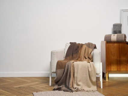 Плед Luxberry WOOLEN бежево-коричневый 505